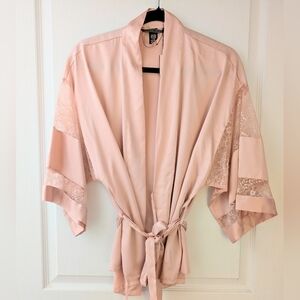 Victoria's Secret Blush Lace Accent Robe